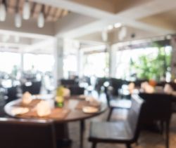 Empty table at a restaurant